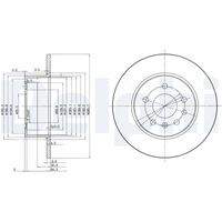 DELPHI BG3274C Bremsscheibe