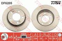 TRW DF6205 Bremsscheibe