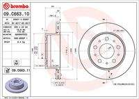 BREMBO 09C66311 Bremsscheibe