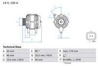 BOSCH 0986047360 Generator