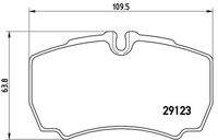 BREMBO PA6023 Bremsbelagsatz, Scheibenbremse