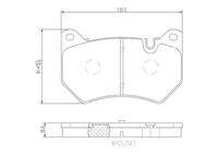 BREMBO P85177 Bremsbelagsatz, Scheibenbremse
