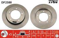 TRW DF2588 Bremsscheibe