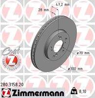 ZIMMERMANN 280315820 Bremsscheibe