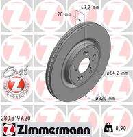 ZIMMERMANN 280319720 Bremsscheibe