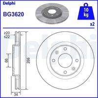 DELPHI BG3620 Bremsscheibe