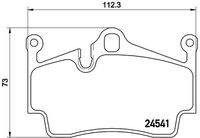 BREMBO P65028 Bremsbelagsatz, Scheibenbremse