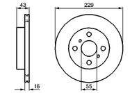 BOSCH 0986478491 Bremsscheibe