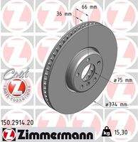 ZIMMERMANN 150291420 Bremsscheibe