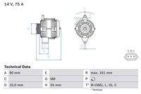 BOSCH 0986082900 Generator