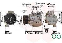 VAN WEZEL 2500K208 Kompressor, Klimaanlage