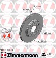 ZIMMERMANN 100331320 Bremsscheibe