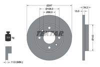 TEXTAR 92092803 Bremsscheibe