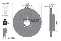 TEXTAR 92182525 Bremsscheibe