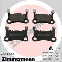 ZIMMERMANN 224681651 Bremsbelagsatz, Scheibenbremse