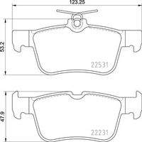 BREMBO P24175 Bremsbelagsatz, Scheibenbremse