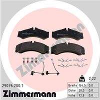 ZIMMERMANN 290762001 Bremsbelagsatz, Scheibenbremse