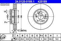 ATE 24012501891 Bremsscheibe