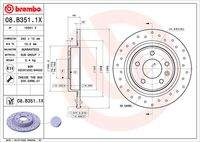 BREMBO 08B3511X Bremsscheibe