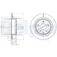 DELPHI BG3765C Bremsscheibe