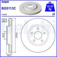 DELPHI BG5113C Bremsscheibe