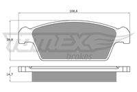 TOMEX Brakes TX1075 Bremsbelagsatz, Scheibenbremse