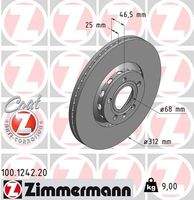 ZIMMERMANN 100124220 Bremsscheibe