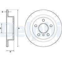 DELPHI BG4706C Bremsscheibe