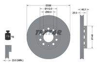 TEXTAR 92057605 Bremsscheibe