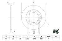 BOSCH 0986479D43 Bremsscheibe