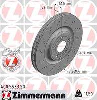 ZIMMERMANN 400553320 Bremsscheibe