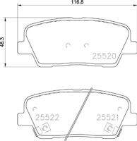 BREMBO P30104 Bremsbelagsatz, Scheibenbremse