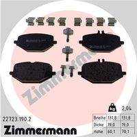ZIMMERMANN 227231902 Bremsbelagsatz, Scheibenbremse