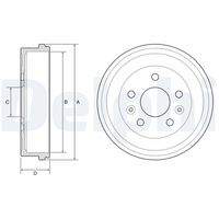 DELPHI BF597 Bremstrommel