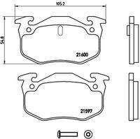 BREMBO P68018 Bremsbelagsatz, Scheibenbremse