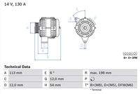 BOSCH 0986049000 Generator