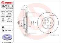 BREMBO 09A44511 Bremsscheibe