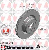ZIMMERMANN 450520420 Bremsscheibe