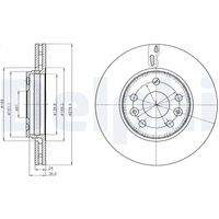 DELPHI BG4317C Bremsscheibe