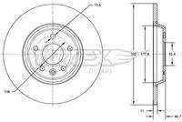 TOMEX Brakes TX7308 Bremsscheibe