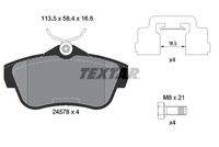 TEXTAR 2457801 Bremsbelagsatz, Scheibenbremse