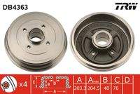 TRW DB4363 Bremstrommel