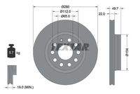 TEXTAR 92120705 Bremsscheibe