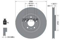 TEXTAR 92137103 Bremsscheibe