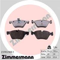 ZIMMERMANN 237939001 Bremsbelagsatz, Scheibenbremse