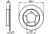 BOSCH 0986478377 Bremsscheibe