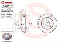 BREMBO 14D63110 Bremstrommel