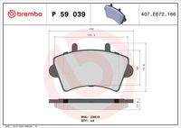 BREMBO P59039 Bremsbelagsatz, Scheibenbremse