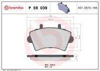 BREMBO P59039 Bremsbelagsatz, Scheibenbremse