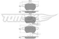 TOMEX Brakes TX1213 Bremsbelagsatz, Scheibenbremse